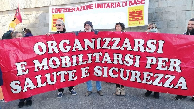 Solidariet� lavoratore infortunato presso Overmarine  